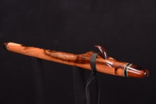 Mountain Mahogany Native American Flute, Minor, Low Eb-4, #G31K
